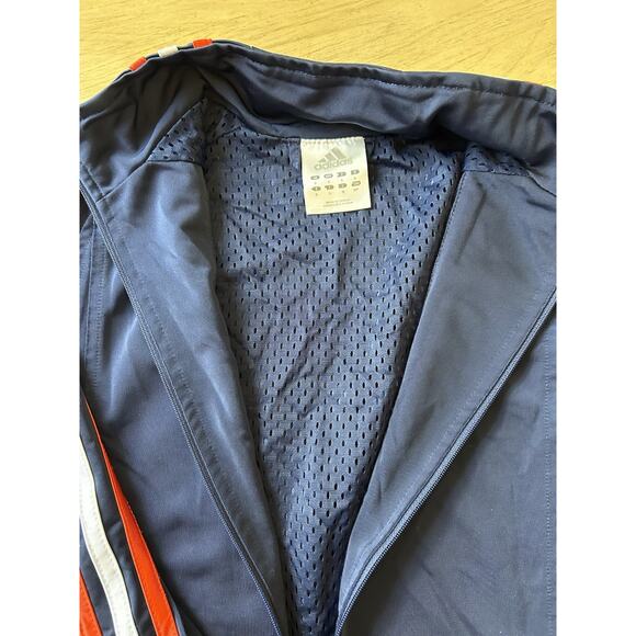 VTG Y2K Adidas 3 Stripe Jacket Trefoil Track Blue Orange FL GATORS Satin Women S - Picture 12 of 13